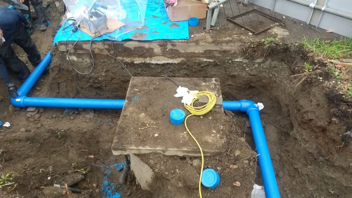 【神奈川県】湘南工科大学　給・排水配管埋設工事